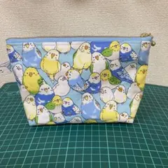 セキセイインコ マチ付きポーチ - メルカリ