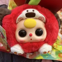 新品☆Baby Threeぬいぐるみ☆果物動物シリーズ☆りんご犬