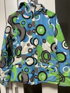 カラフル円形デザイン スノーボードジャケット