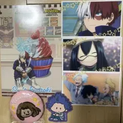 ヒロアカ　オープンスクール缶バッジとポストカードセット