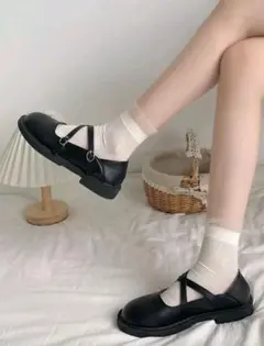 SHEIN メリージェーン フラットシューズ