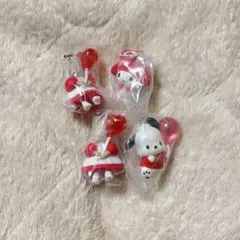 【4点まとめ売り】サンリオキャラクターズ カラーコレクションチャーム～Red～