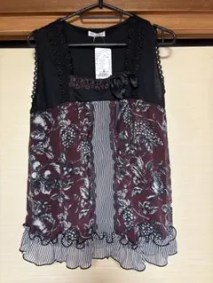 axes femme フルーツ柄アウタータンク