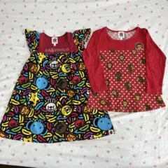 ❣️本日限定特価❣️ BAPE KIDS ワンピースとTシャツセット100cm正規品
