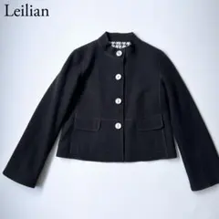 美品　Leilian レリアン　ノーカラージャケット　ブルゾン　アウター　11