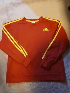 adidas 赤 ストライプ トレーナー 140cm