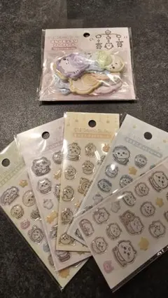 ちいかわベイビーミニミニぷっくりシール全5種＋おしりもっちりフレークシール