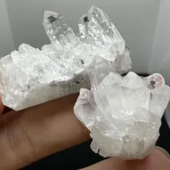 234 水晶クラスター 2点 御守り 風水 インテリア クリスタル 天然石