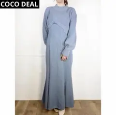 COCODEAL ココディール アシメニット　マーメイドキャミワンピース　S