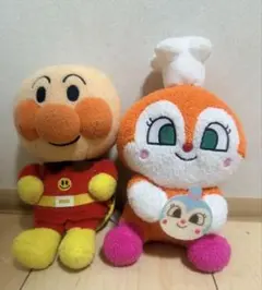 アンパンマン ジャムおじさん ぬいぐるみ マスコット 2点セット　15cm