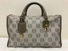 ☆美品☆ロエベ ミニボストン トート 南京錠 カデナ 鍵 アナグラム LOEWE
