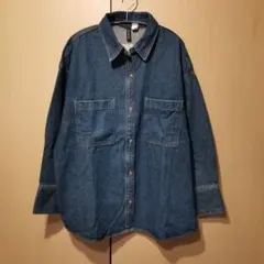 H&M　デニム オーバーサイズシャツ　M