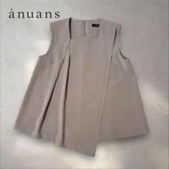 新品未使用 アバディ】上質素材バルーンデザインノースリーブブラウスT 