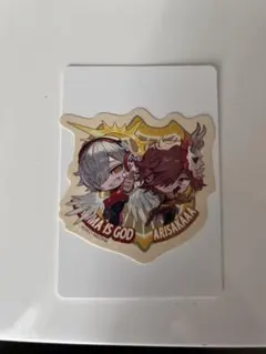 Crazy Raccoonグミ　ステッカー　だるま&ありさか