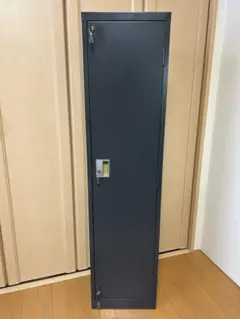 ガンロッカー　カギ付き　ダークグレー　銃保管庫　3丁保管可能
