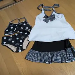 女の子向け水着 セパレート水着セット 100cm以上