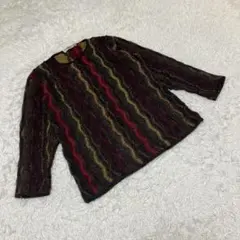 MISSONI SPORT ミッソーニ　ニット　セーター　赤　紫　黄色