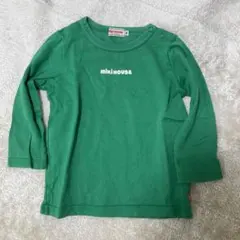 MIKI HOUSE グリーン長袖Tシャツ 90