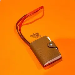 未使用 HERMES エルメス ユリス ナノ チャーム 手帳 ストラップ レザー HERMES（エルメス） チャーム Ulysse Nano Charm ユリス ナノ H083061
