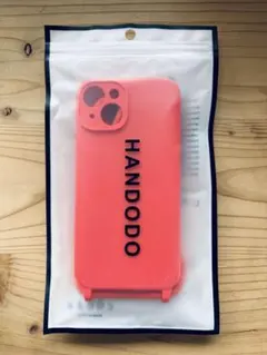 【美品】HANDODO iPhone14 ショルダーストラップ付ケース オレンジのサムネイル