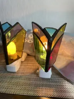 ステンドグラス　コンセントライト　　２個セット