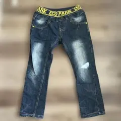 130 ECO PARK デニムブルー ストレートパンツ