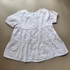 GAP ベビー服 ワンピース ストライプ ピンク 6-12mのサムネイル