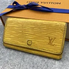 LOUIS VUITTON ルイヴィトン　キーケース　黄色　エピ　レザー　4連