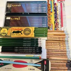 92本まとめ売り 鉛筆セット 三菱鉛筆 uni TOMBOW 赤鉛筆 虹色等