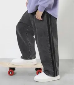 【ゆママ専用】デビロック　サイドライン デニムパンツ 110