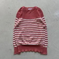 agnes b. border knit ボーダー ニット ピンク 白