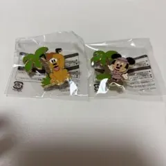 ディズニーリゾート:ピンバッチ:2個セット:ミニー&プルート