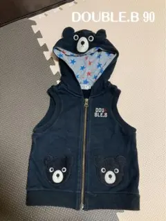 ミキハウス　ダブルビー　ベスト　男の子　90