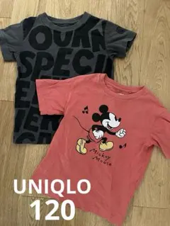 ユニクロ Tシャツ 120 2枚セット まとめ売り