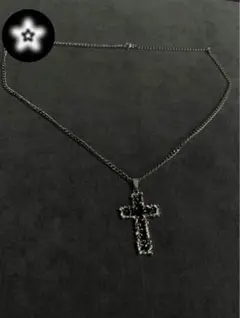 y2k/grunge -Black十字架-Necklace