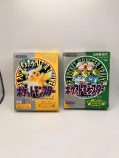 Pokémon ポケットモンスター ピカチュウ & 緑 ゲームボーイ