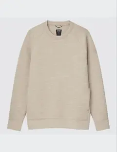 ユニクロ ウルトラストレッチドライスウェットシャツ（長袖）ベイジュ　XXL