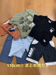110cm ☆ 男の子 6着 まとめ売り ☆ 半袖 短パン セット ♪