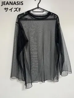 JEANASIS ジーナシス　ラメ　シアートップス　カットソー
