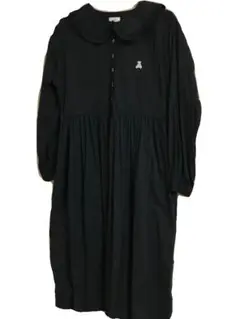 merry jennyくま刺繍ワンピース ブラック