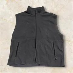 金*郎様 Columbia 肉厚フリースベスト US ジップアップ 刺繍ロゴ X