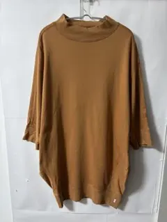 「即日発送」Sブラウン オーバーサイズ 長袖Tシャツカットソー