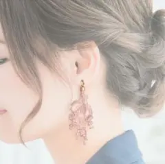 5.ハンドメイドアクセサリー ピアス イヤリング ノンホールピアス