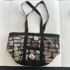 HYSTERIC GLAMOUR ロゴプリント 総柄 ショルダーバッグ 黒 レア