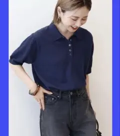 AMERICAN HOLIC（アメリカンホリック）ブークレ半袖ニットトップス