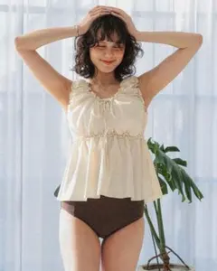 フロントリボンペプラムビキニ/水着 titivateのサムネイル