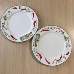 イタリアン柄 パスタプレート 2枚セット 直径約27cmのサムネイル