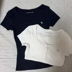アバクロ　Abercrombie & Fitch リブTシャツ 2枚セットのサムネイル