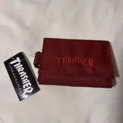 THRASHERスラッシャー 三つ折り財布 レッド 新品タグ付きのサムネイル