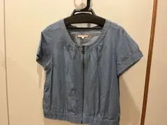 ピンクアドベ　M デニム風　半袖トップスのサムネイル